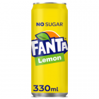 Fanta Lemon NO SUGAR NL blik 24x33cl